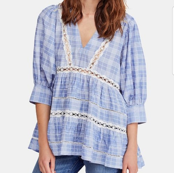 🔥SALE Free people time out lace tunic top - Picture 2 of 9